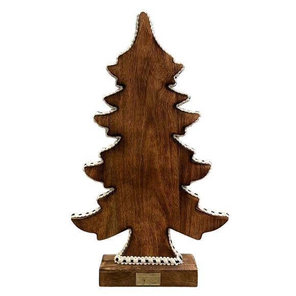 MACKENZIE-CHILDS Courtly Check Forest Christmas Trees Set of 2 Black White New - Picture 6 of 10